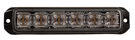 Riktat blixtljus, Ghost, 6LED, horisontal, Gul, XA2, ICAO, MIL, 12V